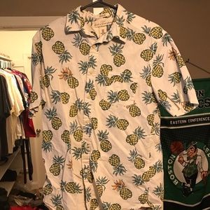 Pineapple Hawaiian shirt men’s H&M